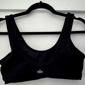 Alo Yoga Alosoft Center Stage Bra Black M